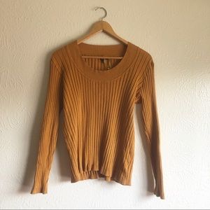 Apt 9 Scoop Neck Sweater Yellow/Mustard